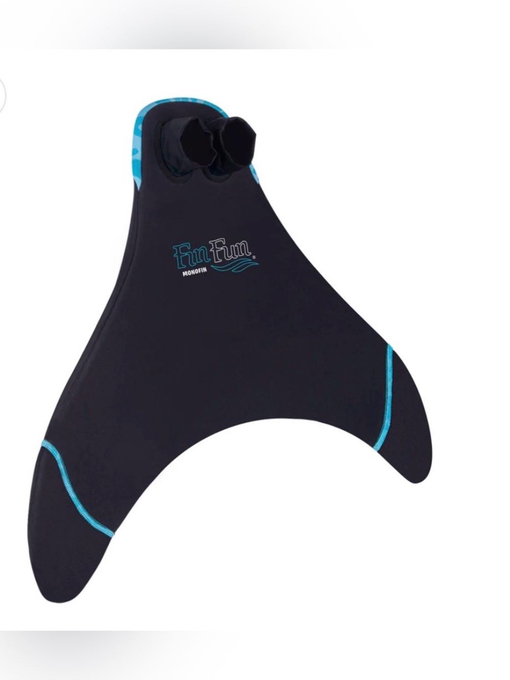 2 Adult Size (See Chart) Fin Fun Blue Trim Mermaid Monofin Swim Tails